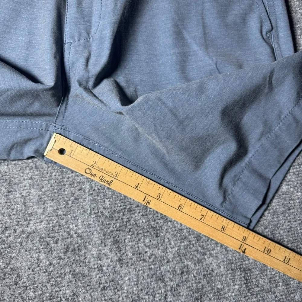 Faherty All Day Shorts Men 30 Blue Drawstring Chino Stretch Casual Pockets